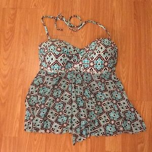 Merona Size LG Tankini Top